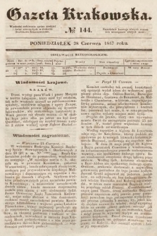 Gazeta Krakowska. 1847, nr 144