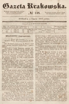 Gazeta Krakowska. 1847, nr 148
