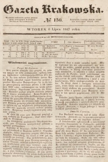 Gazeta Krakowska. 1847, nr 150