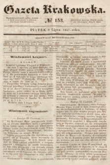 Gazeta Krakowska. 1847, nr 153