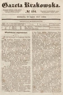 Gazeta Krakowska. 1847, nr 154