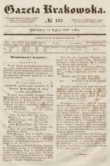 Gazeta Krakowska. 1847, nr 157