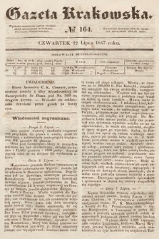 Gazeta Krakowska. 1847, nr 164