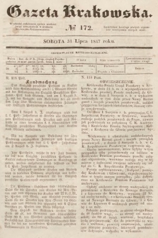 Gazeta Krakowska. 1847, nr 172