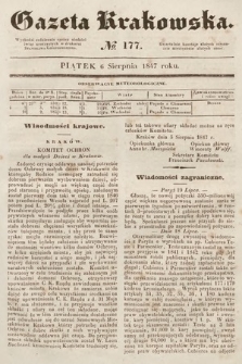 Gazeta Krakowska. 1847, nr 177