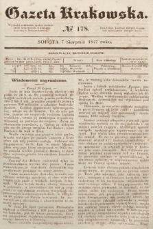 Gazeta Krakowska. 1847, nr 178
