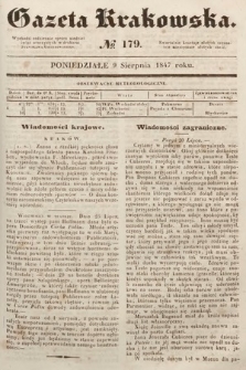 Gazeta Krakowska. 1847, nr 179