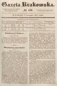 Gazeta Krakowska. 1847, nr 186