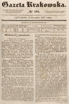 Gazeta Krakowska. 1847, nr 188