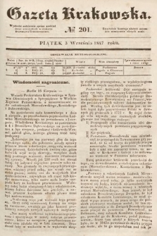 Gazeta Krakowska. 1847, nr 201