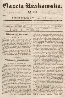 Gazeta Krakowska. 1847, nr 203
