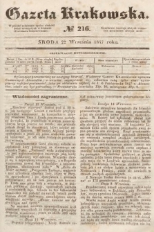 Gazeta Krakowska. 1847, nr 216