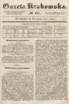 Gazeta Krakowska. 1847, nr 221