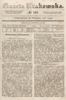 Gazeta Krakowska. 1847, nr 223