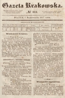 Gazeta Krakowska. 1847, nr 224