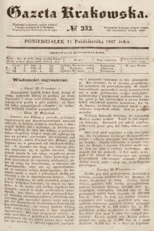 Gazeta Krakowska. 1847, nr 232