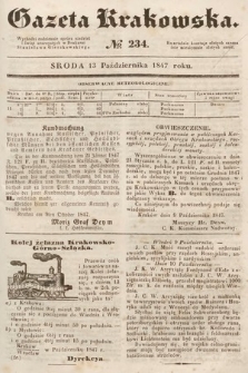 Gazeta Krakowska. 1847, nr 234