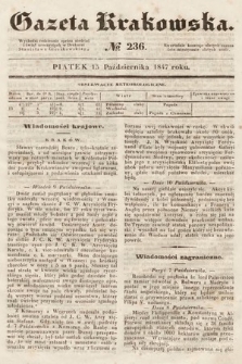Gazeta Krakowska. 1847, nr 236