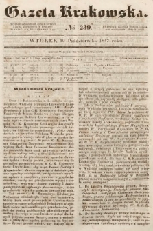 Gazeta Krakowska. 1847, nr 239