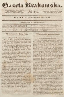 Gazeta Krakowska. 1847, nr 242