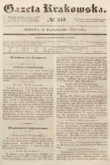 Gazeta Krakowska. 1847, nr 243
