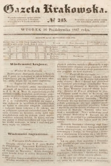 Gazeta Krakowska. 1847, nr 245