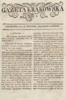 Gazeta Krakowska. 1826, nr 8