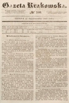 Gazeta Krakowska. 1847, nr 246