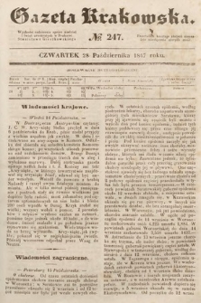 Gazeta Krakowska. 1847, nr 247