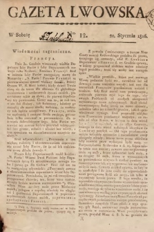 Gazeta Lwowska. 1816, nr 12