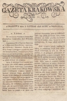 Gazeta Krakowska. 1826, nr 11