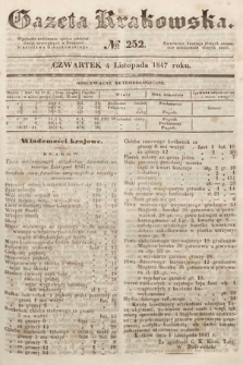 Gazeta Krakowska. 1847, nr 252