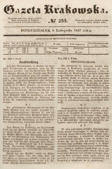 Gazeta Krakowska. 1847, nr 255