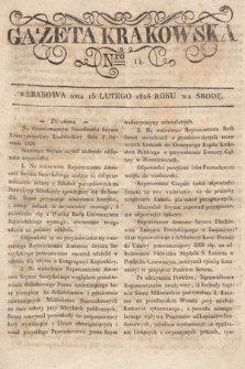 Gazeta Krakowska. 1826, nr 14