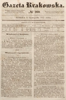 Gazeta Krakowska. 1847, nr 260