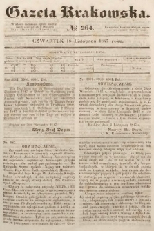 Gazeta Krakowska. 1847, nr 264