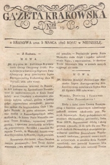 Gazeta Krakowska. 1826, nr 19
