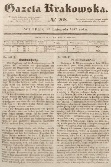 Gazeta Krakowska. 1847, nr 268