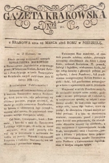 Gazeta Krakowska. 1826, nr 21