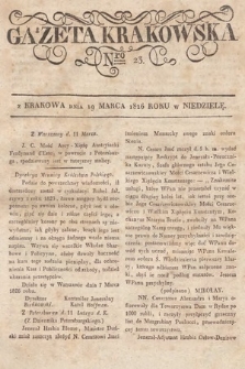 Gazeta Krakowska. 1826, nr 23