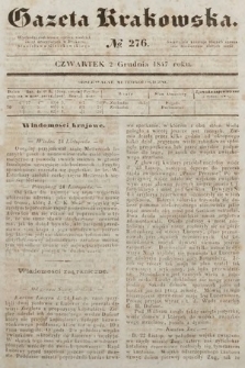 Gazeta Krakowska. 1847, nr 276