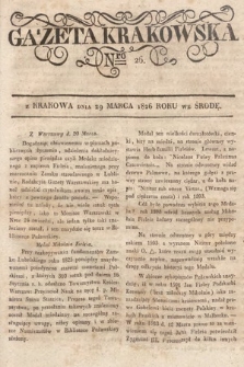 Gazeta Krakowska. 1826, nr 26