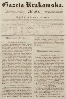 Gazeta Krakowska. 1847, nr 282