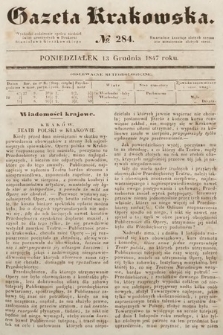 Gazeta Krakowska. 1847, nr 284
