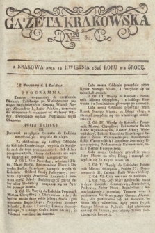Gazeta Krakowska. 1826, nr 30