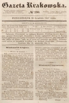 Gazeta Krakowska. 1847, nr 290