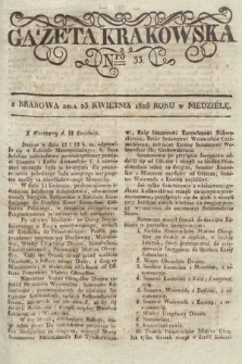 Gazeta Krakowska. 1826, nr 33