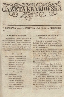 Gazeta Krakowska. 1826, nr 35