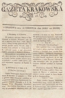 Gazeta Krakowska. 1826, nr 48