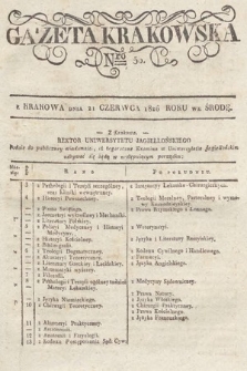 Gazeta Krakowska. 1826, nr 50